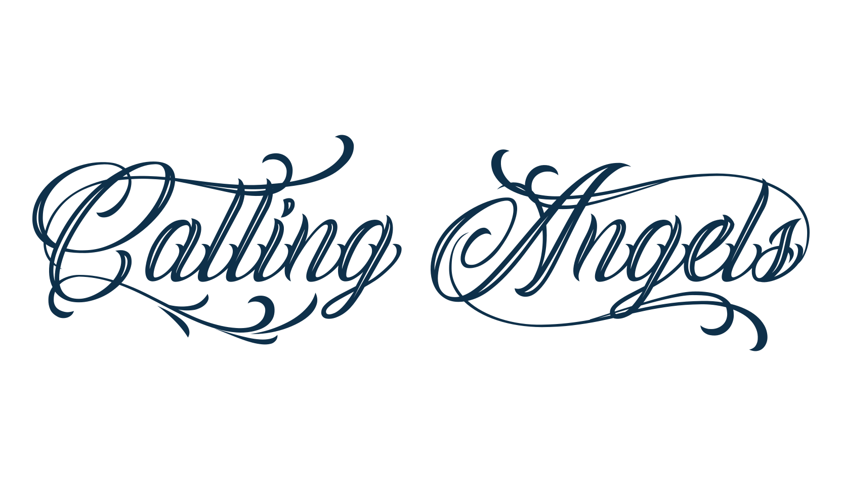 Calling Angels, calligraphy font preview
