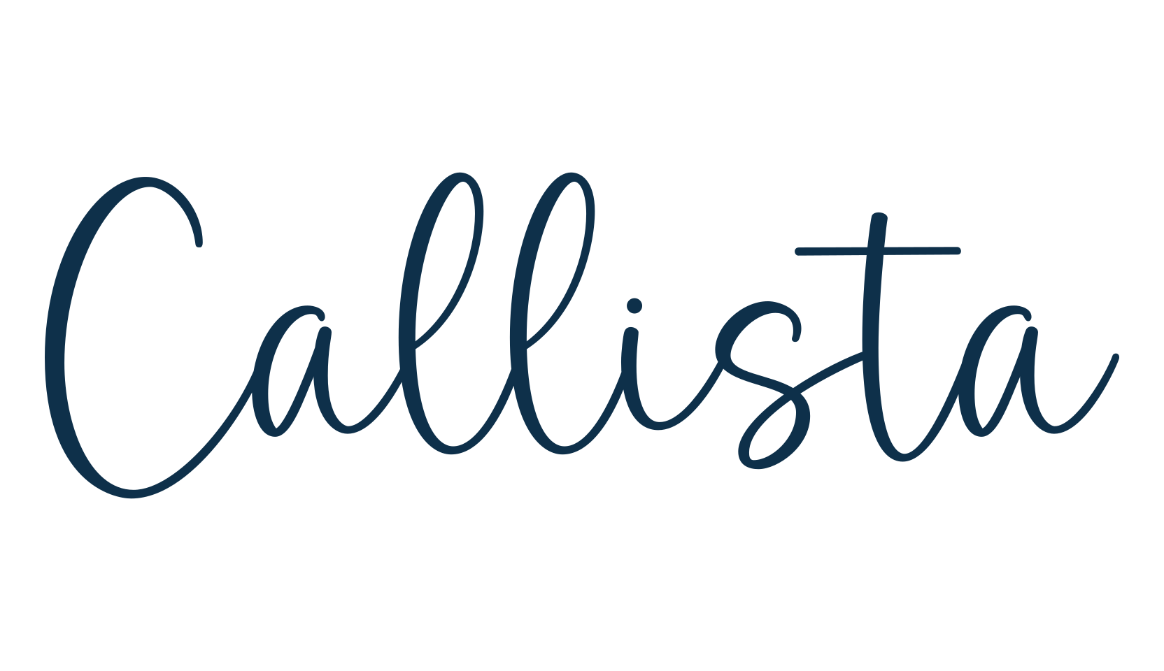 Callista (callista-3), script handwritten fancy decorative calligraphy font preview