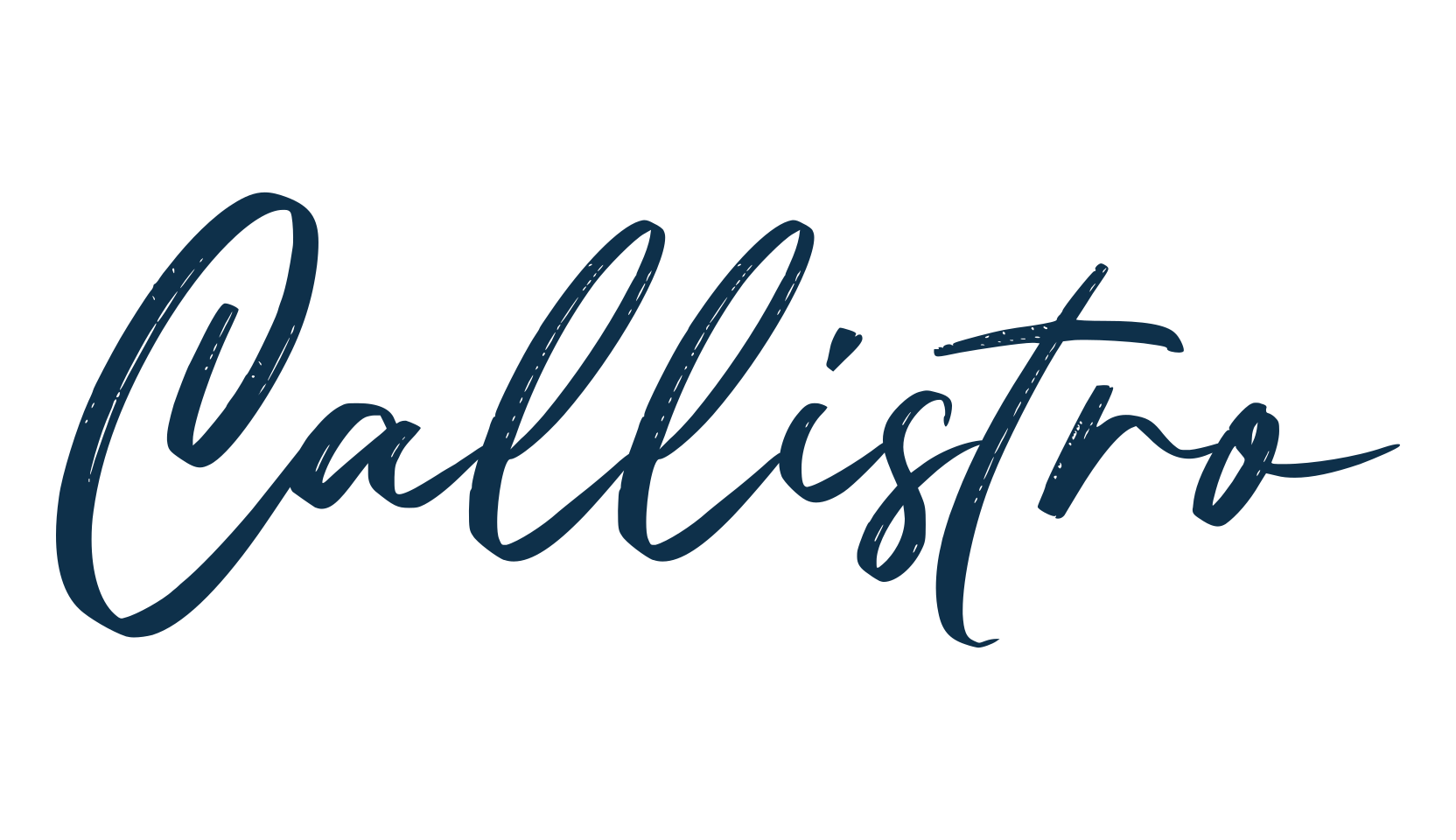 Callistro, brush font preview