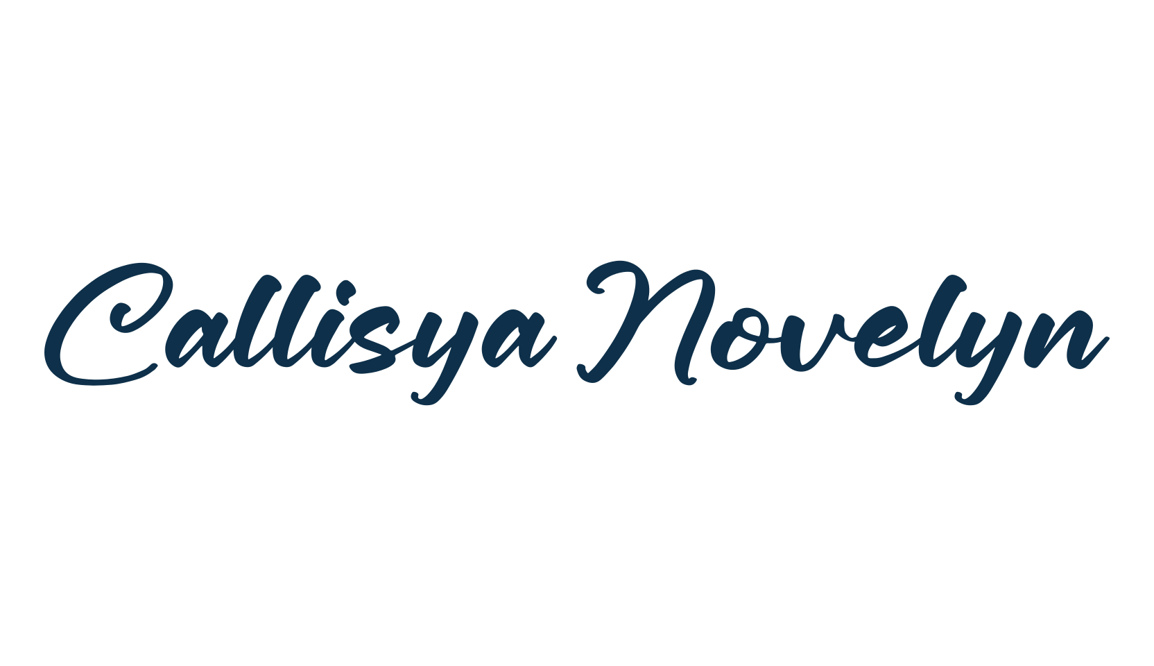 Callisya Novelyn, script handwritten fancy decorative calligraphy font preview