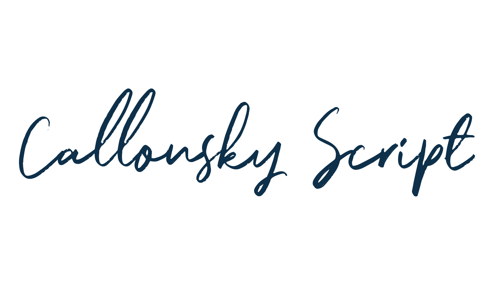 Callonsky Script, script brush fancy decorative calligraphy font preview