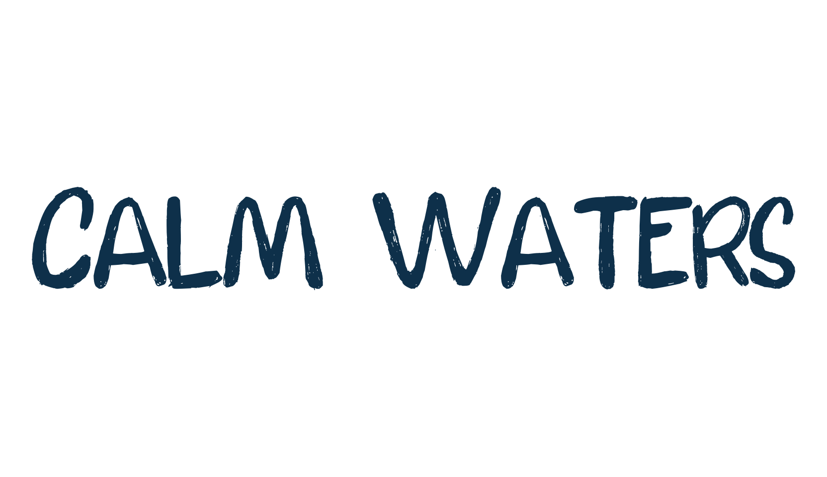 Calm Waters, handwriting font preview