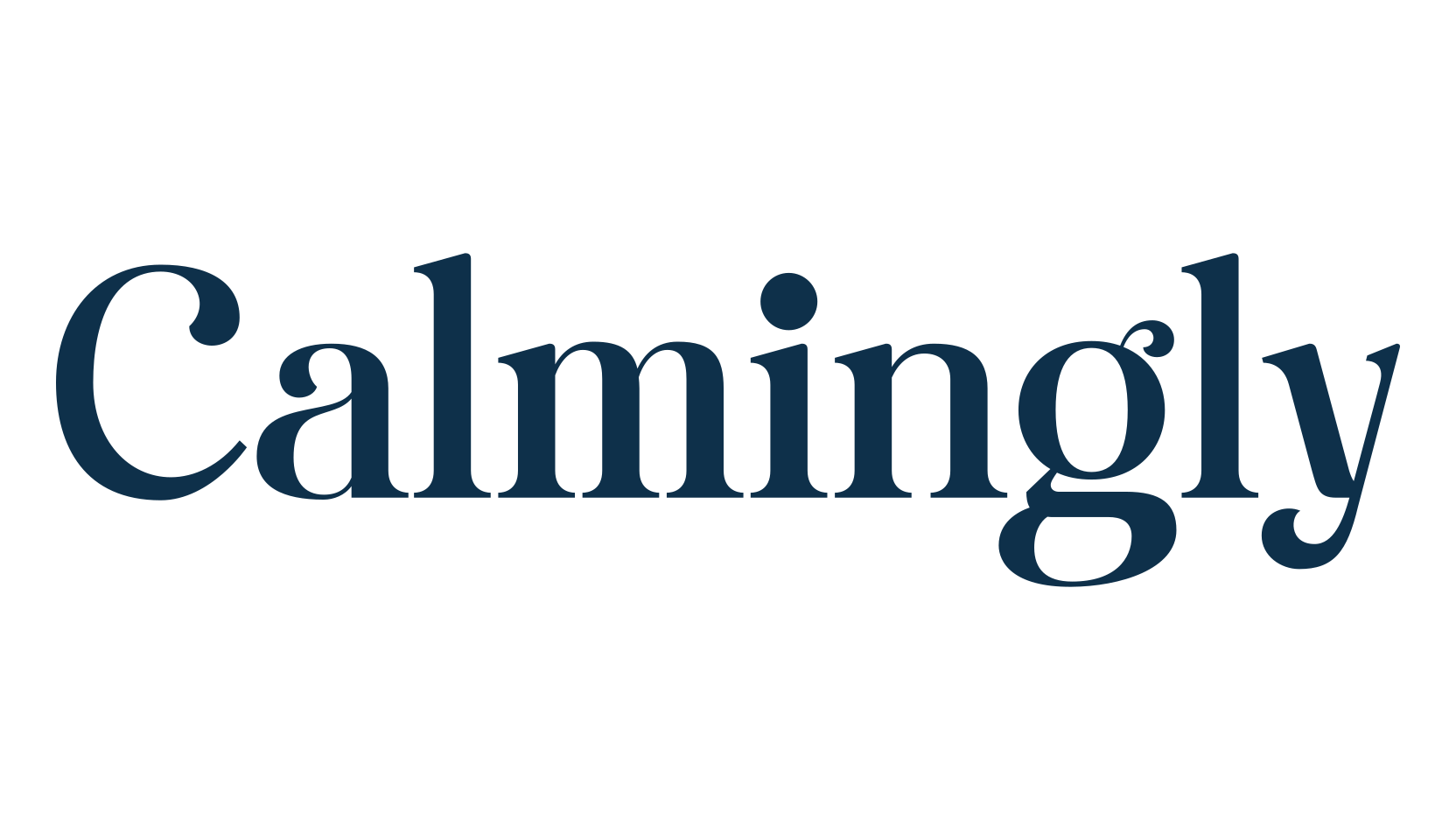 Calmingly, basic serif font preview