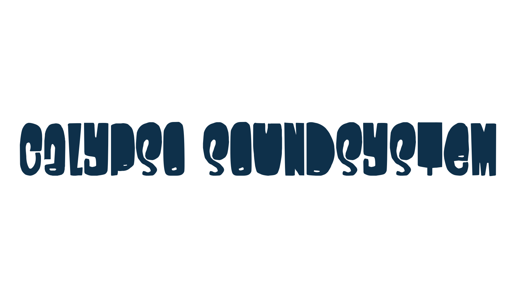 Calypso Soundsystem, fancy groovy decorative font preview