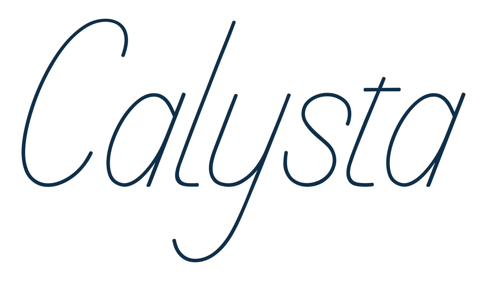 Calysta, fancy various decorative script calligraphy font preview