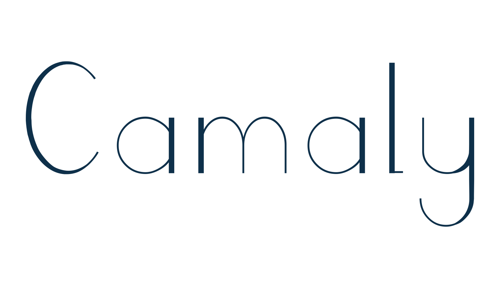 Camaly, sans serif font preview