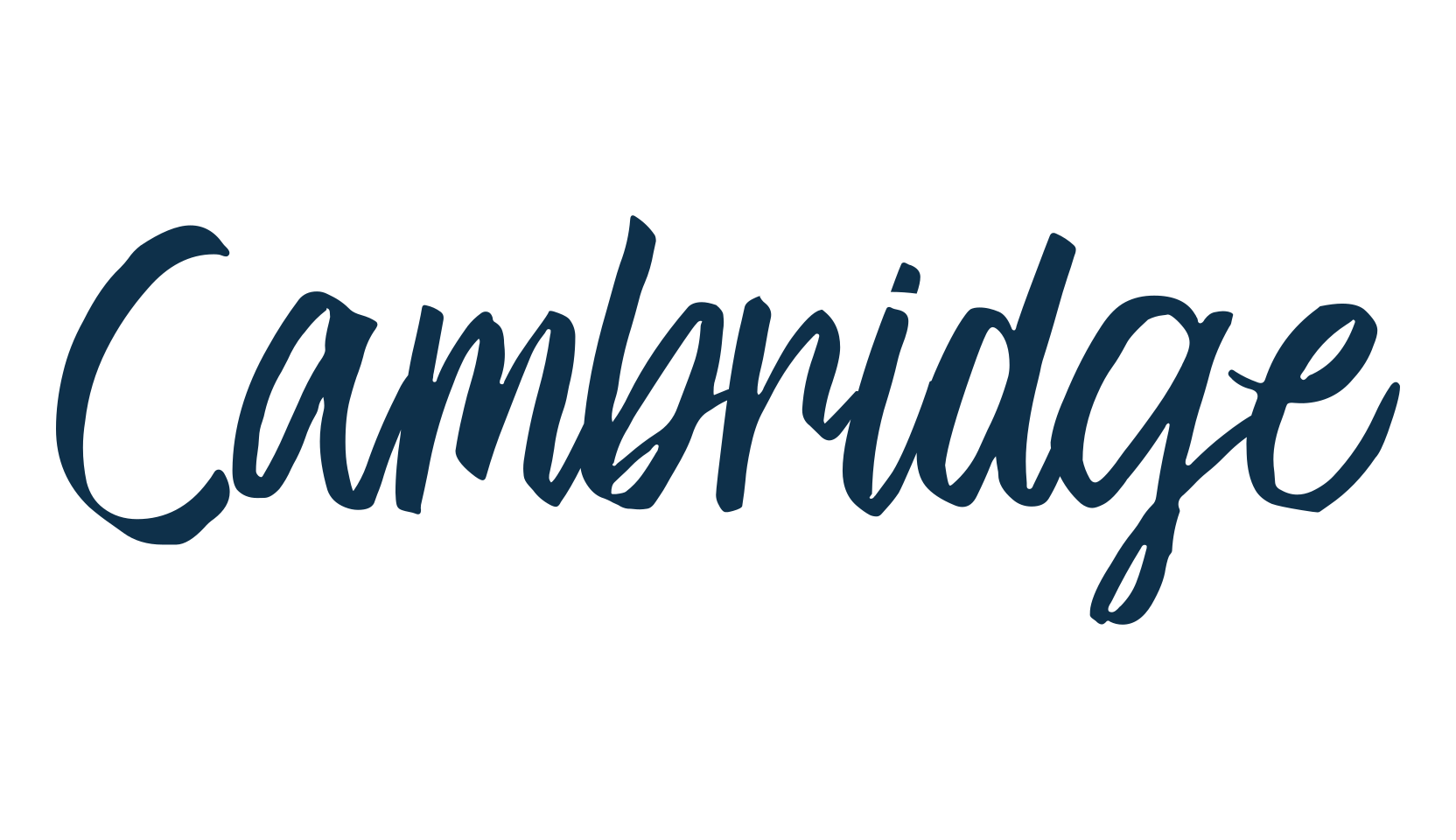 Cambridge, handwriting font preview