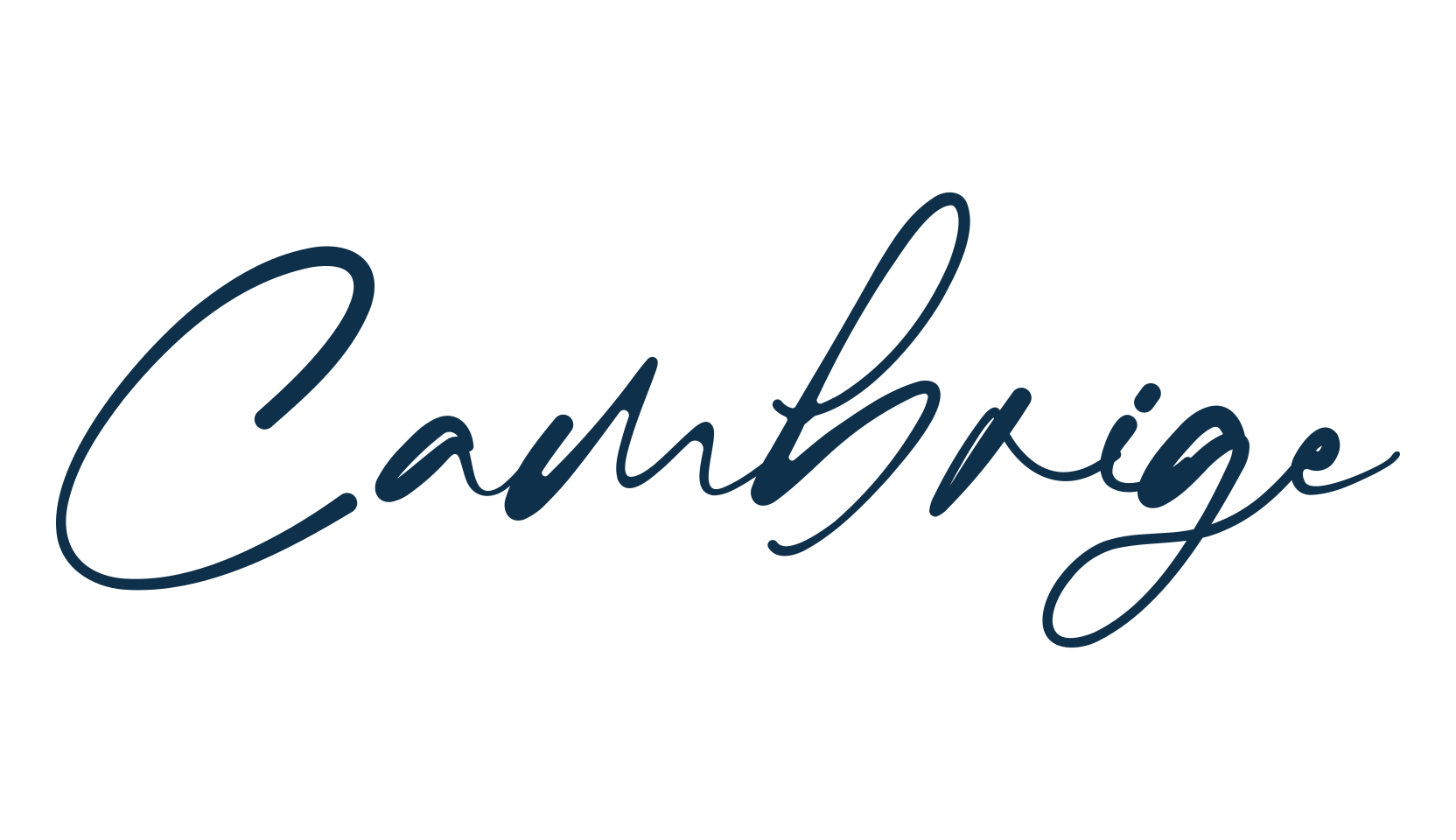 Cambrige, script handwritten fancy decorative calligraphy font preview