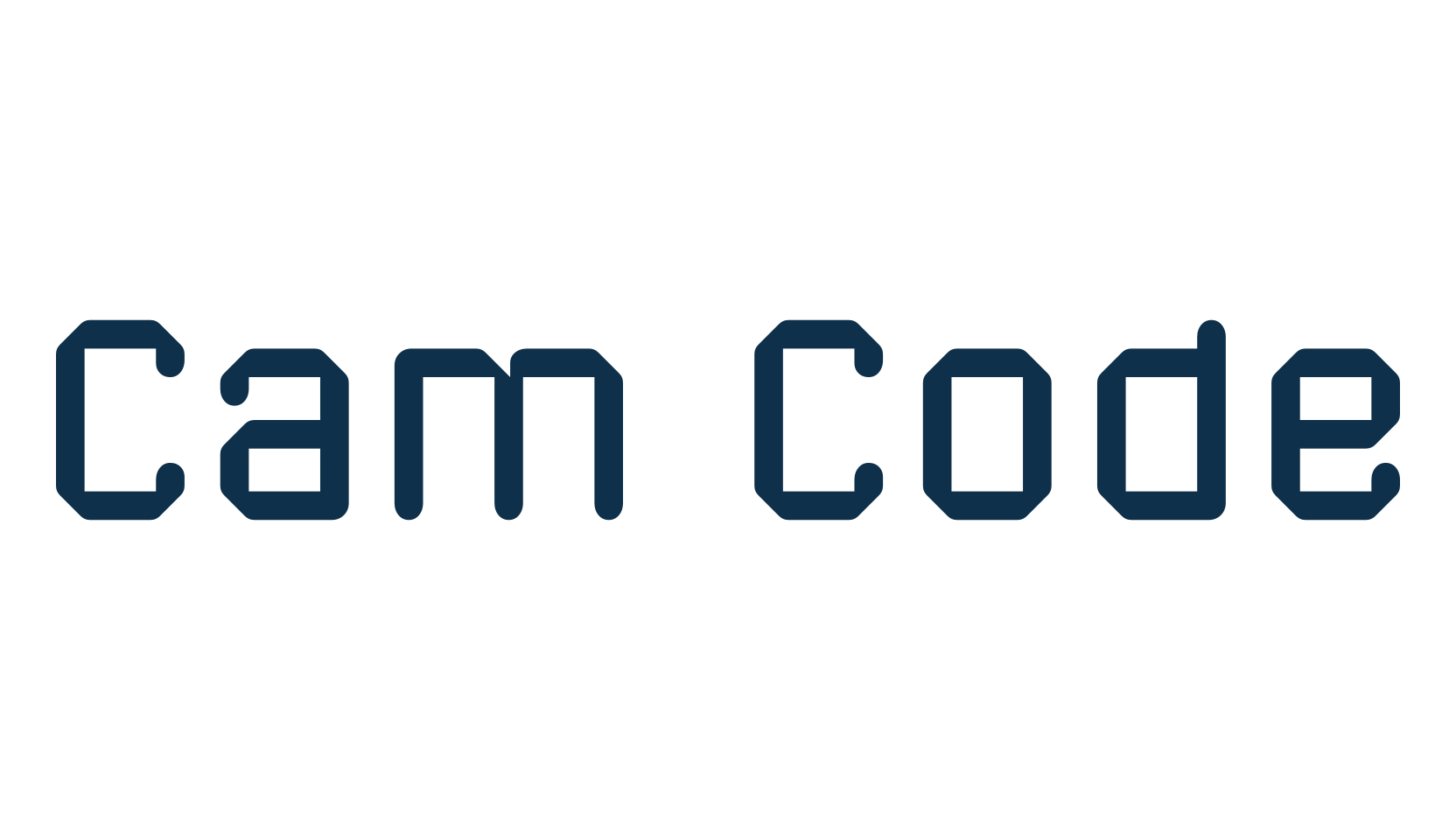 Cam Code, various font preview