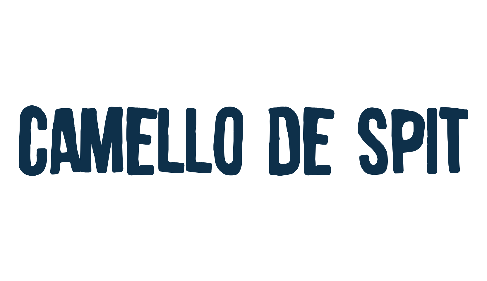 Camello De Spit, fancy eroded decorative font preview