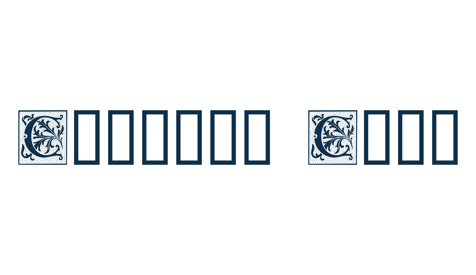 Camelot Caps, initials font preview