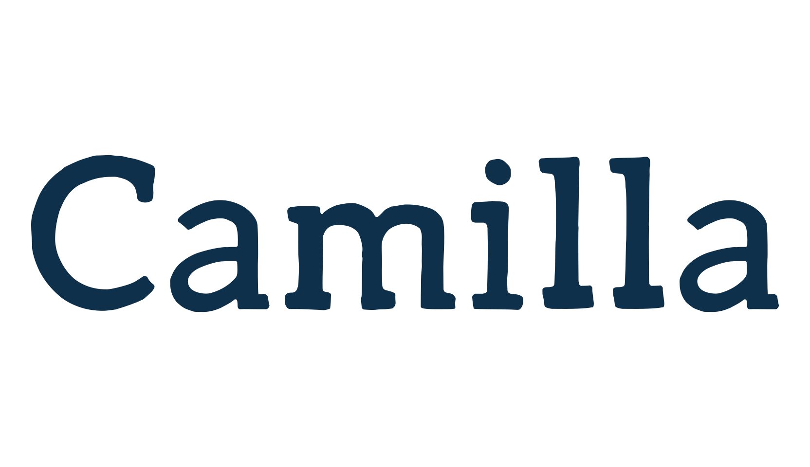 Camilla, various font preview