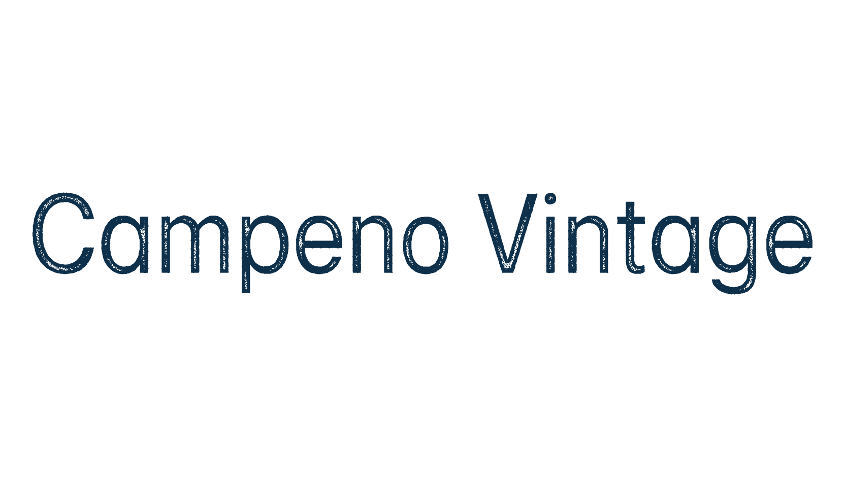 Campeno Vintage, fancy eroded decorative font preview