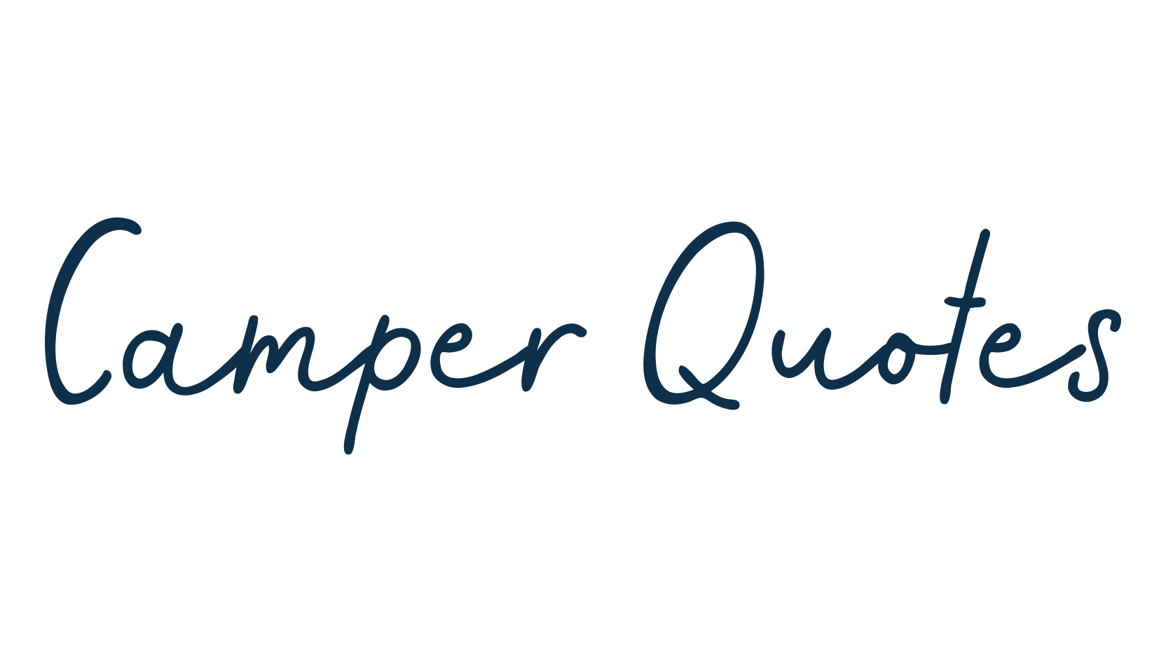 Camper Quotes, script handwritten fancy decorative calligraphy font preview