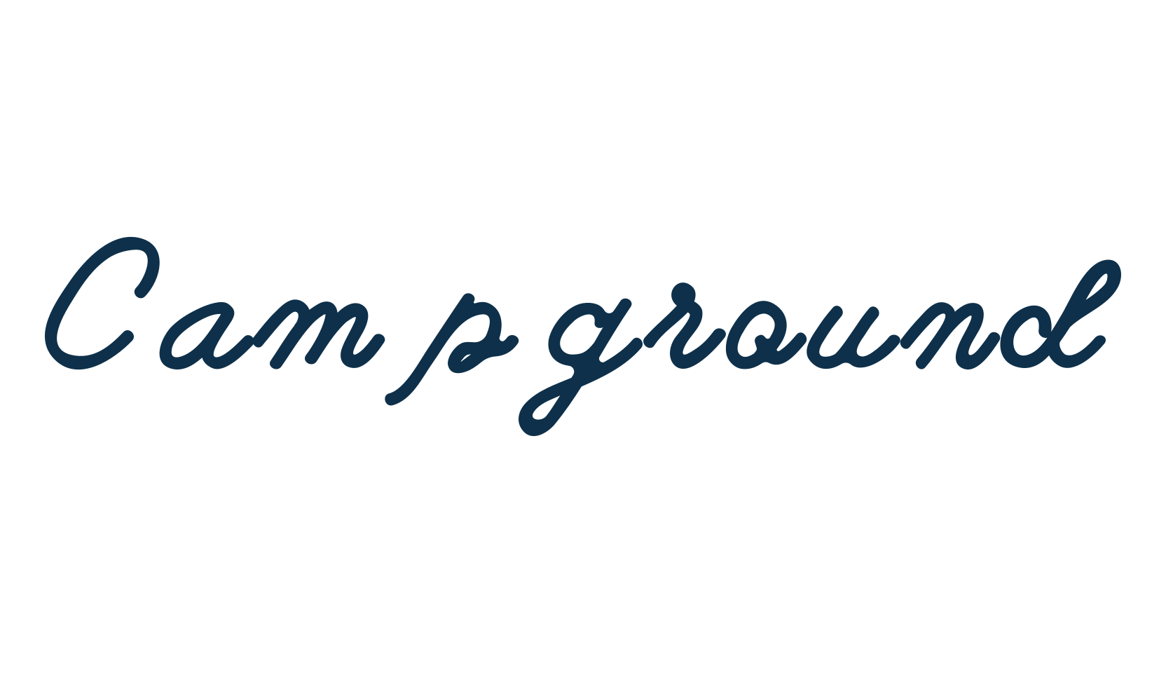 Campground, fancy various decorative script calligraphy font preview