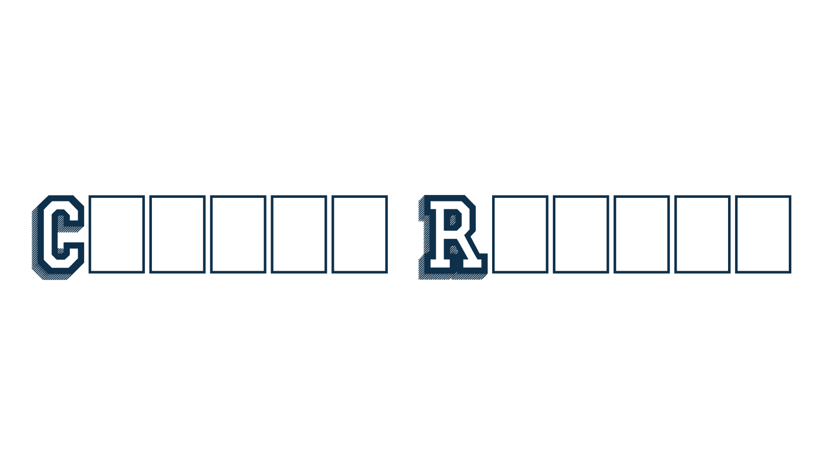Campus Relief, fancy old school decorative font preview