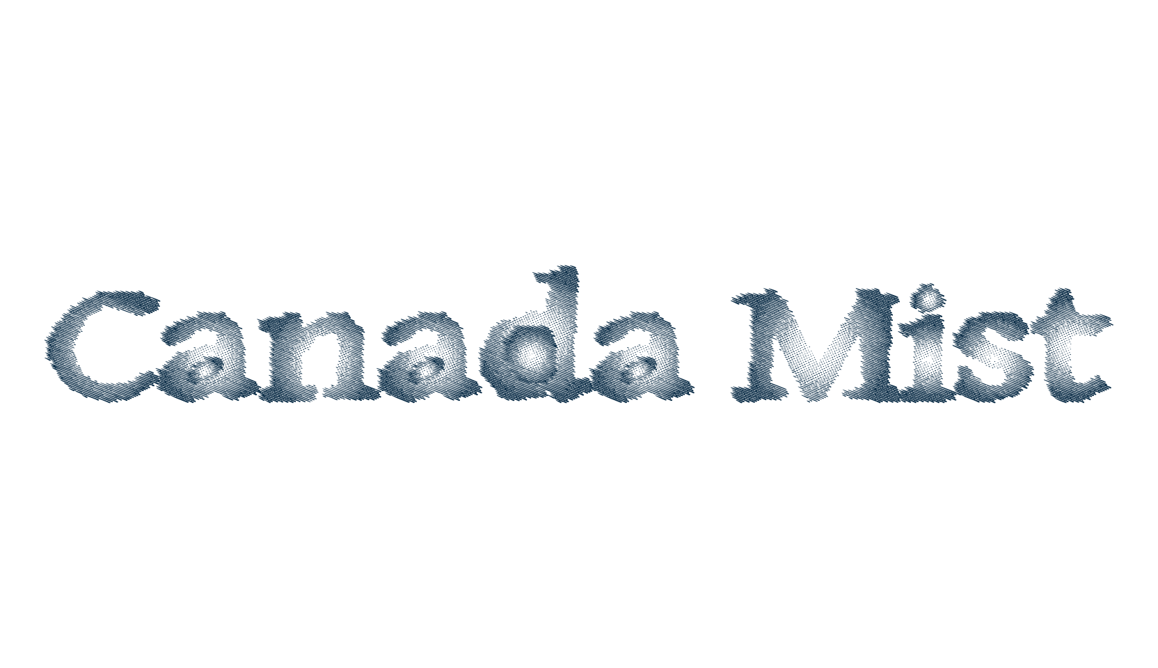 Canada Mist, fancy eroded decorative font preview