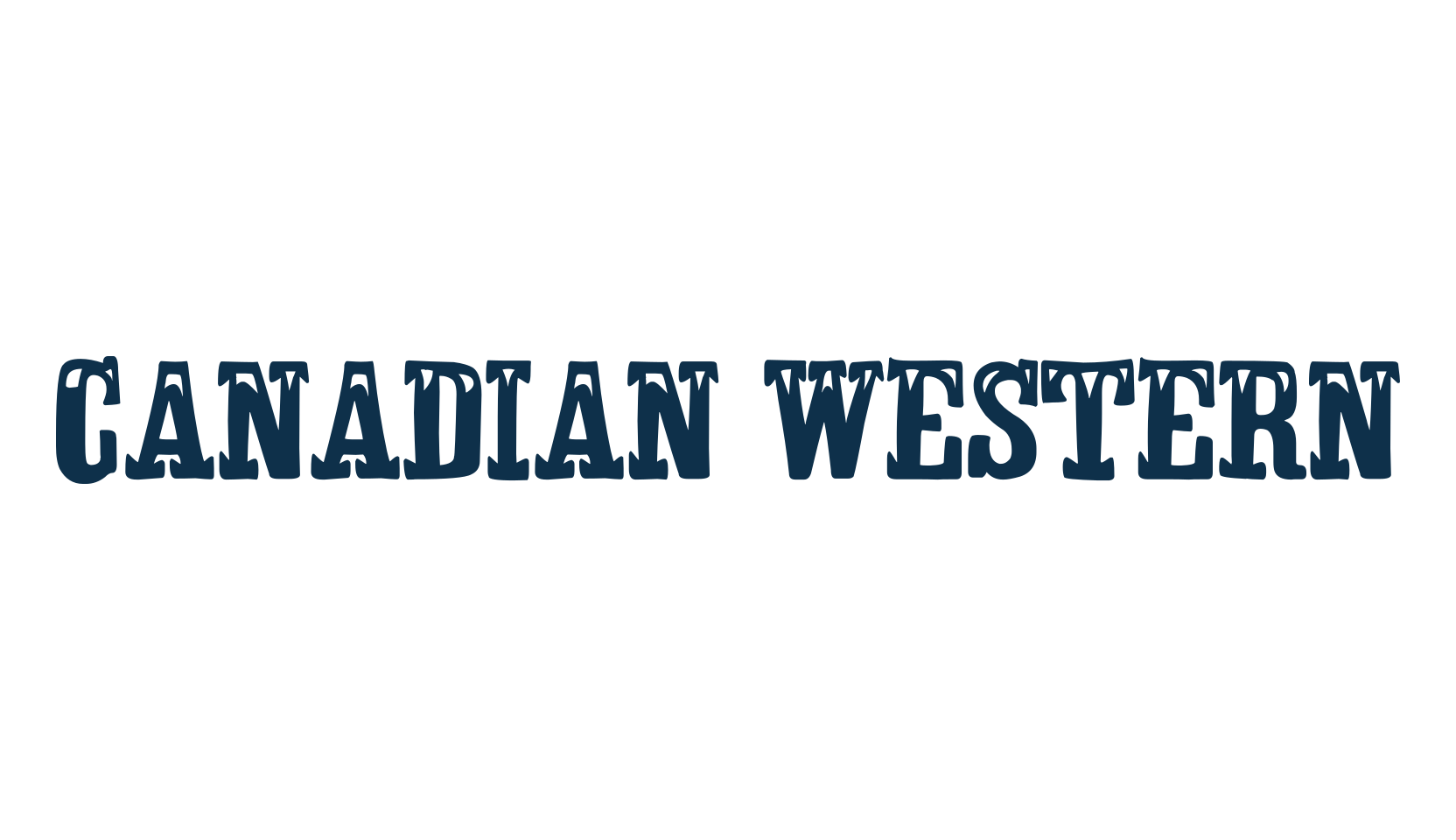 Canadian Western, fancy western decorative font preview