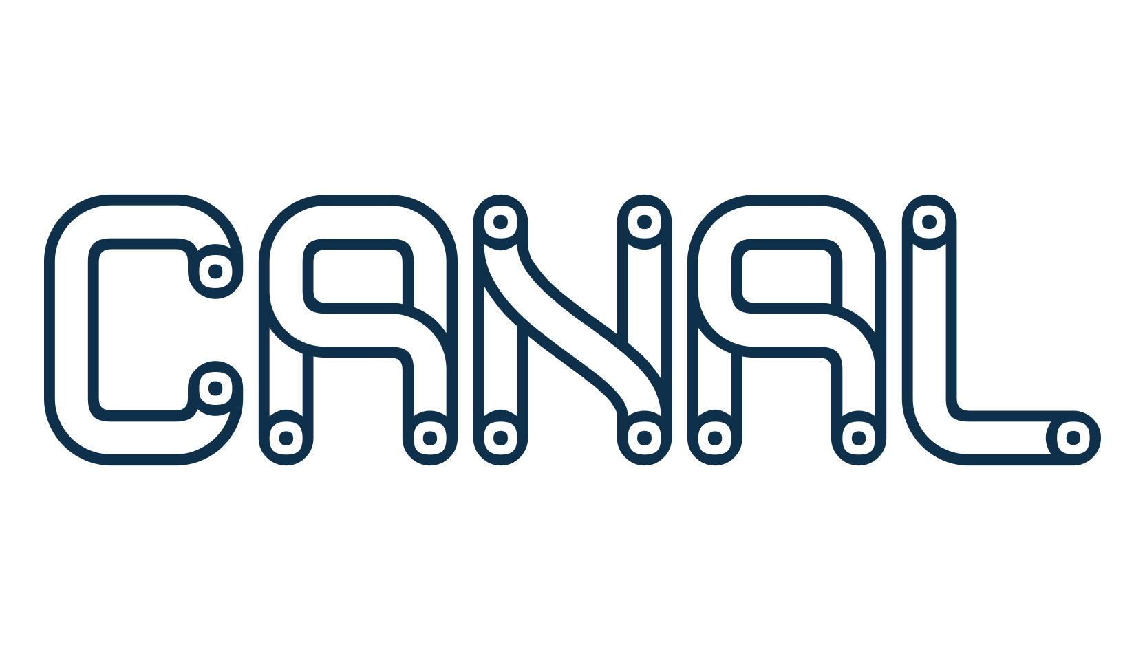 Canal, decorative font preview