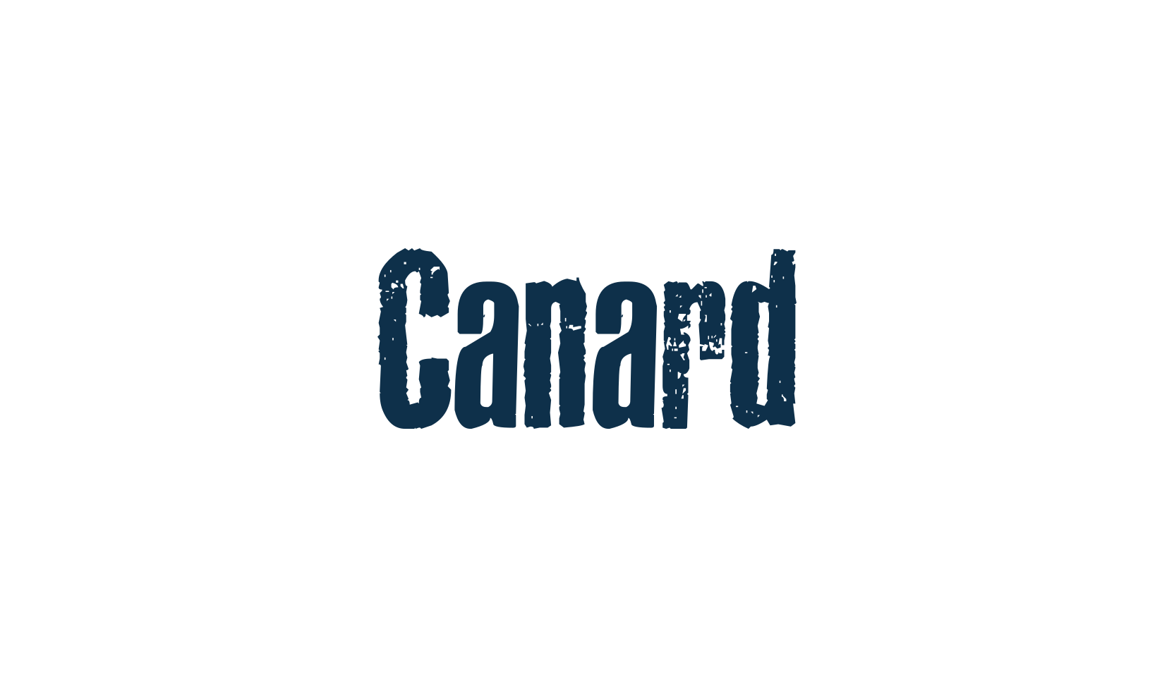 Canard, eroded font preview