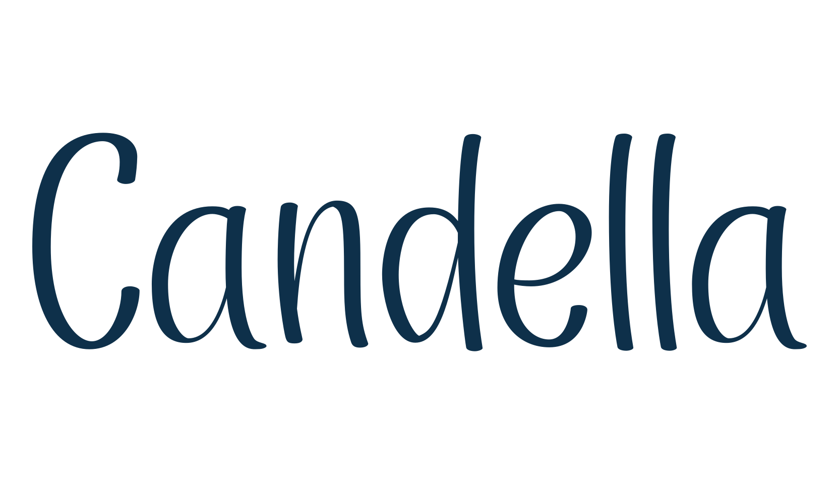 Candella, fancy various decorative script calligraphy font preview