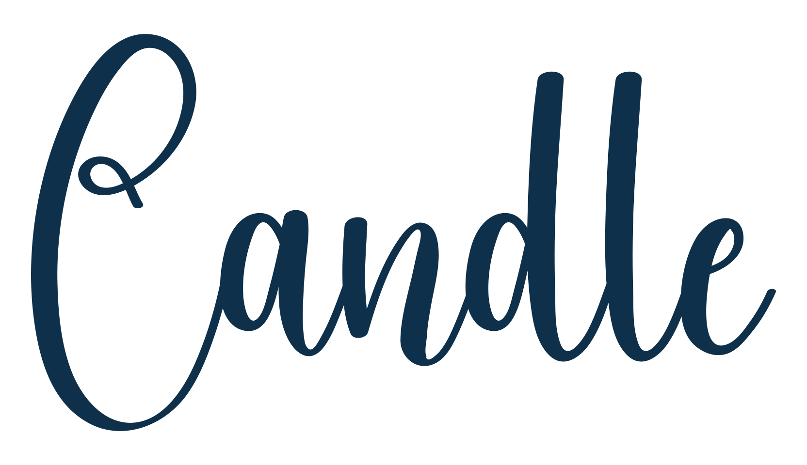 Candle (candle-5), script handwritten fancy decorative calligraphy font preview