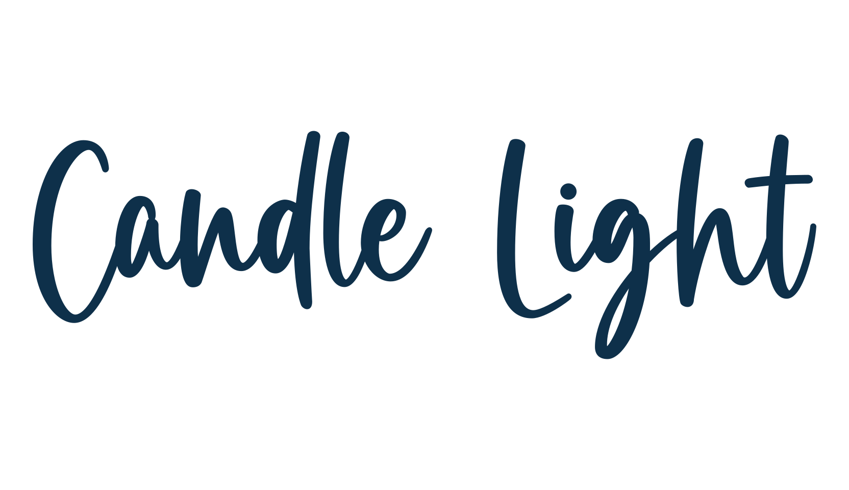 Candle Light, handwriting font preview