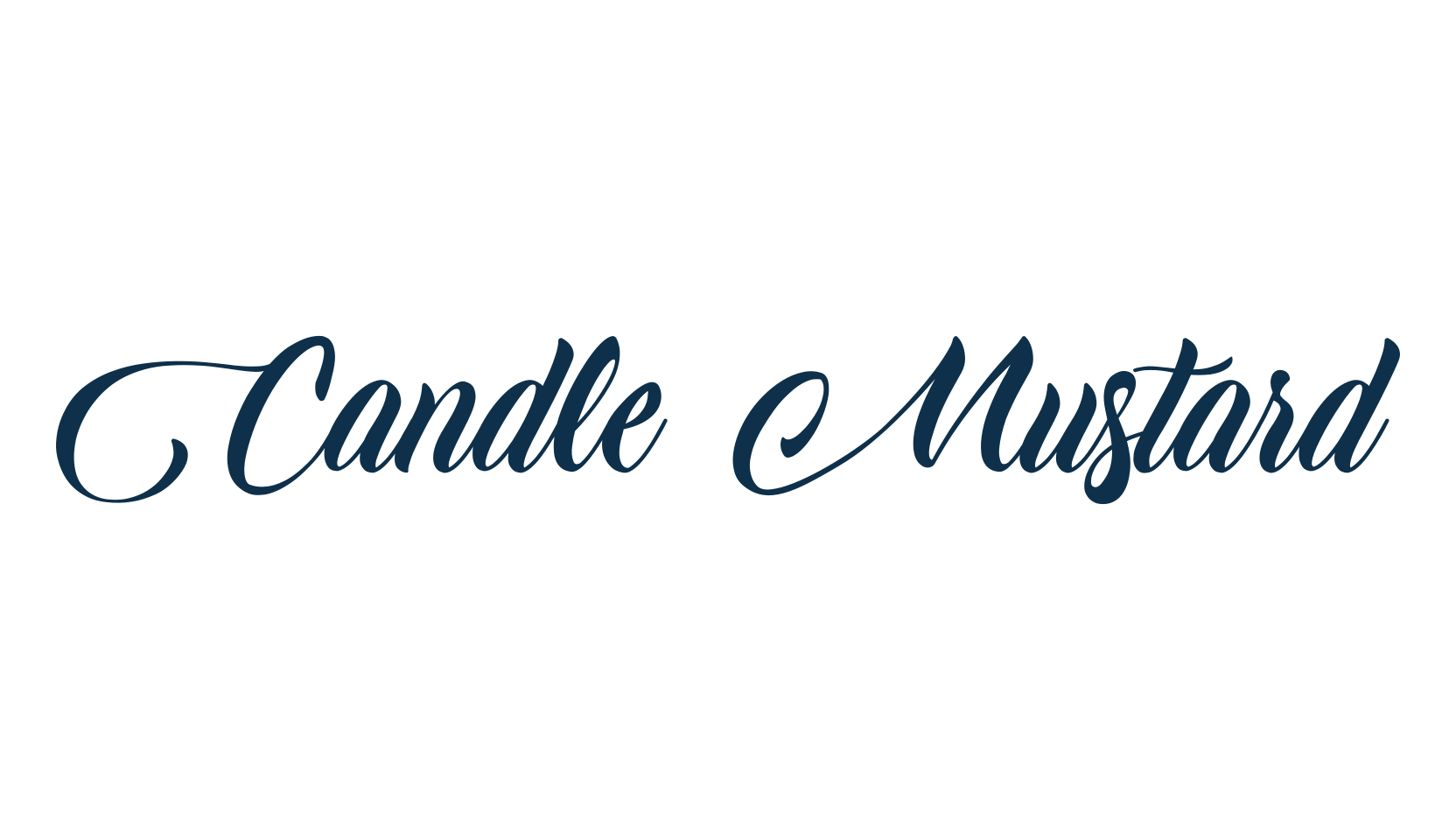 Candle Mustard, calligraphy font preview