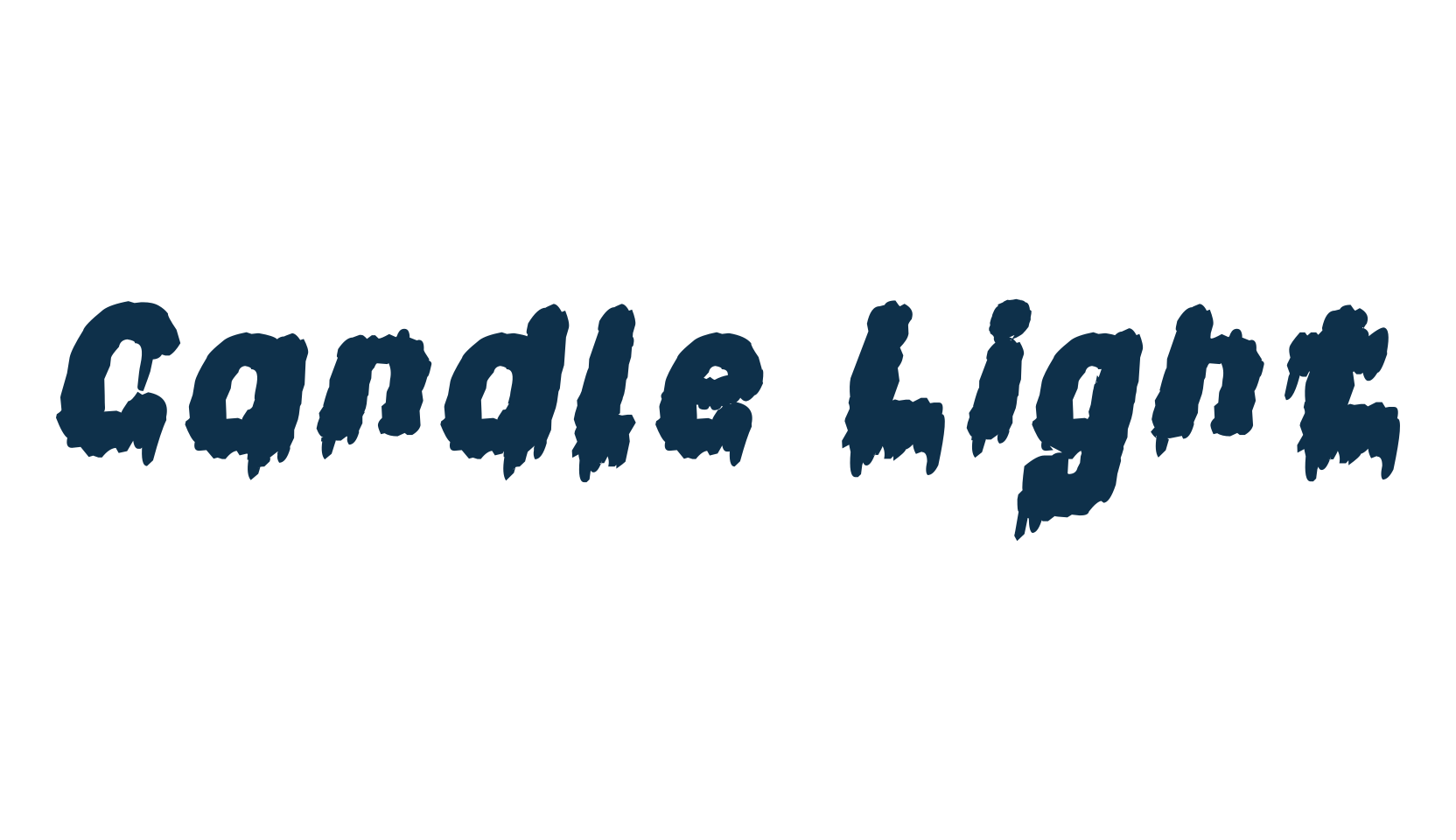 Candle Light (candlelight), holiday halloween fancy decorative horror font preview