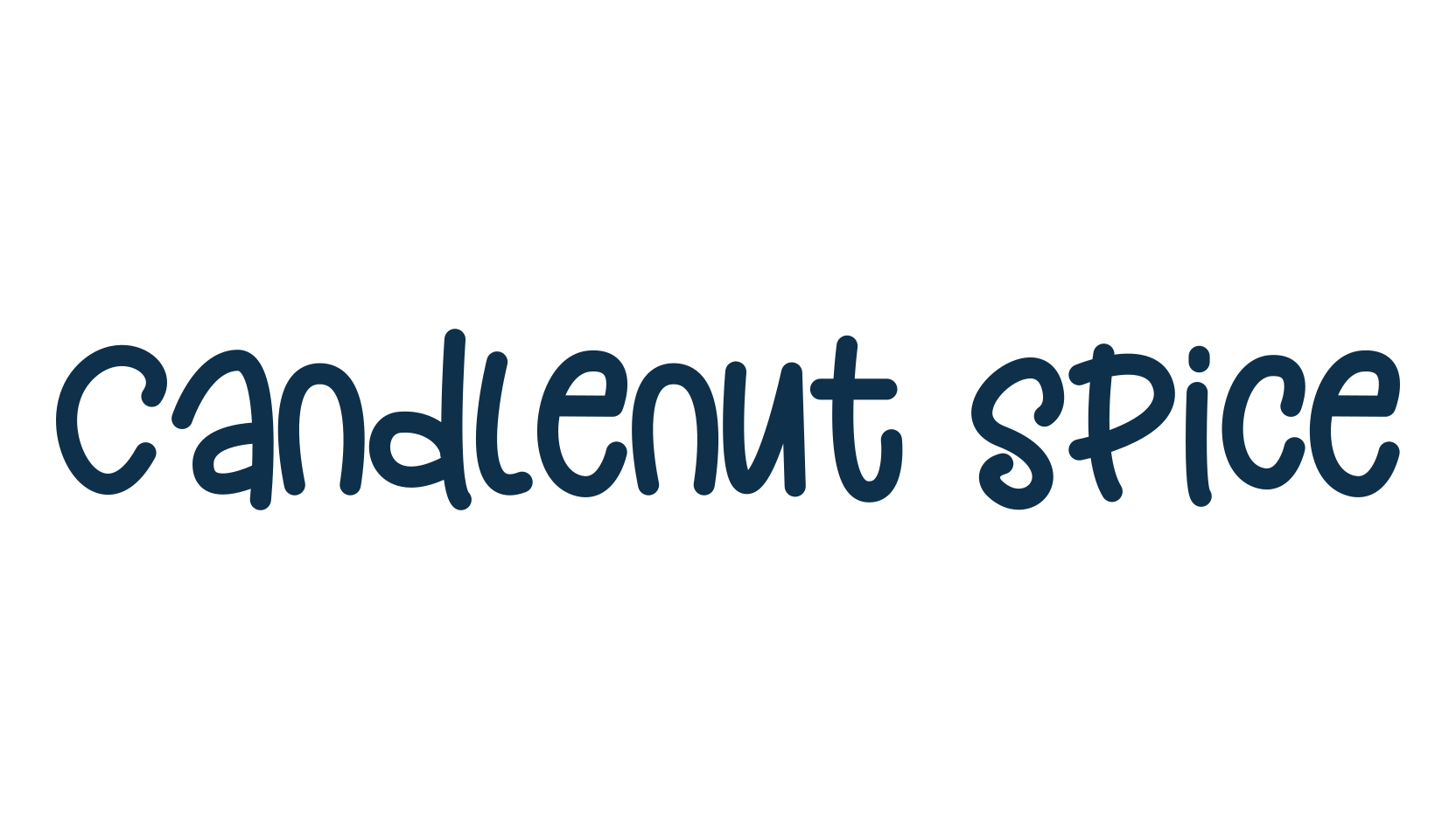 Candlenut Spice, script handwritten fancy decorative calligraphy font preview