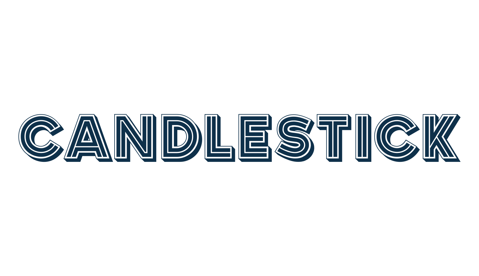 Candlestick, fancy various decorative font preview