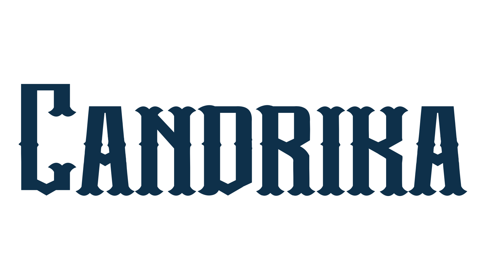 Candrika, fancy western decorative font preview