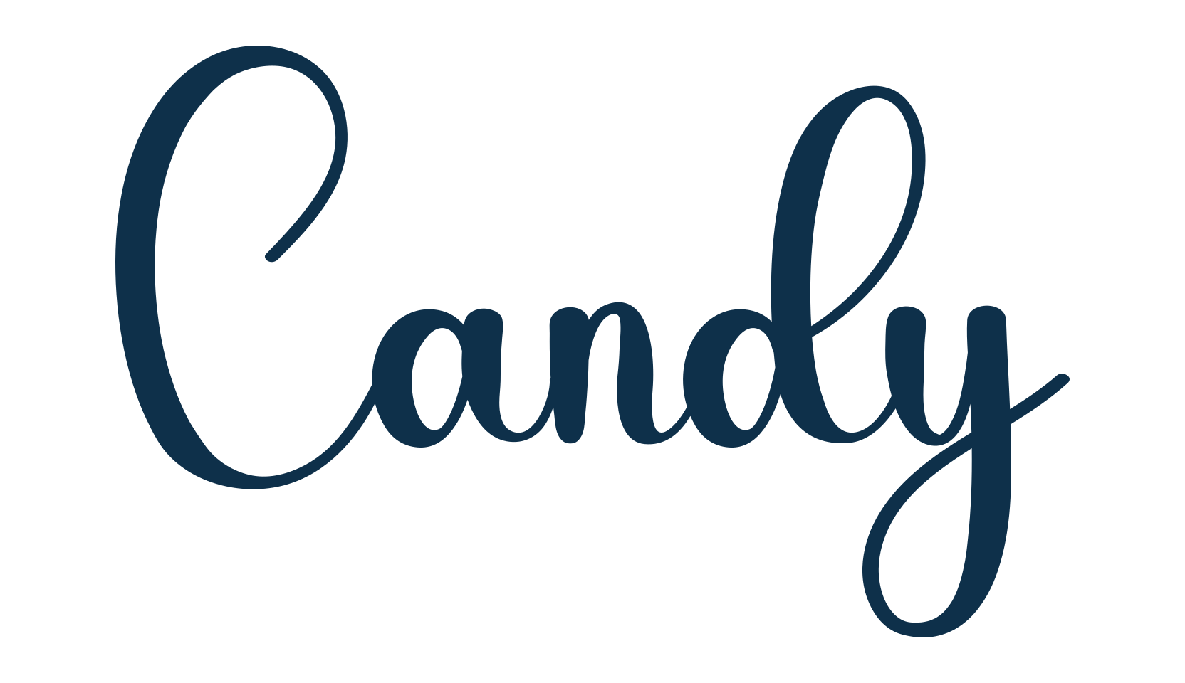 Candy (candy-4), script calligraphy fancy decorative font preview