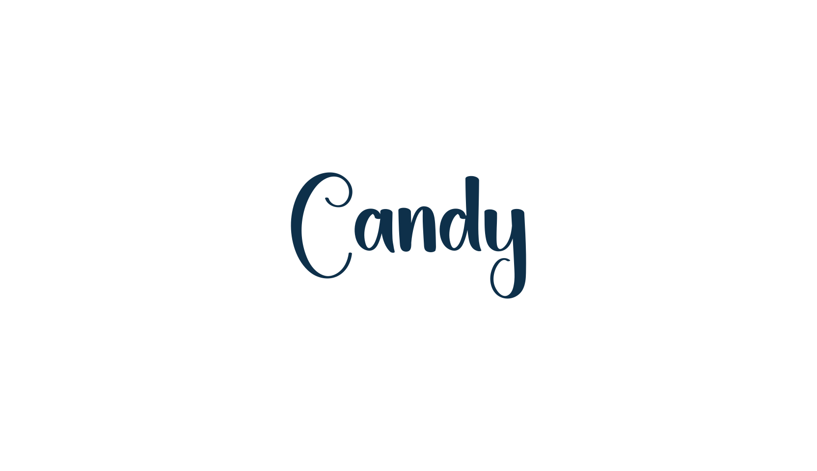 Candy (candy-9), handwriting font preview
