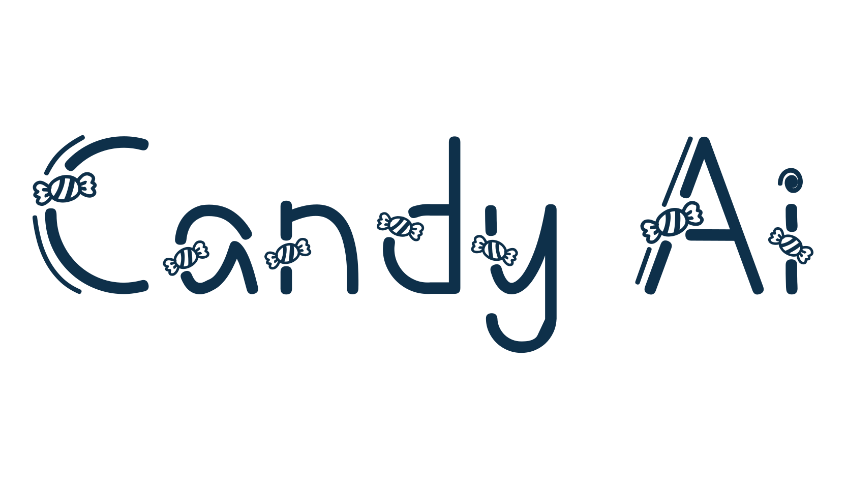 Candy Ai, decorative font preview