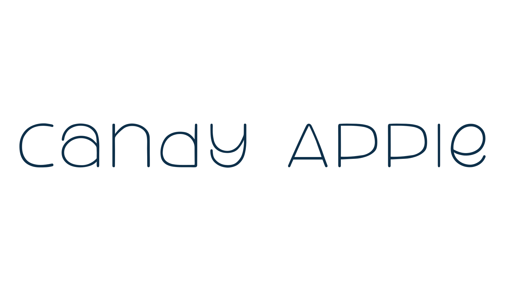 Candy Apple, various font preview