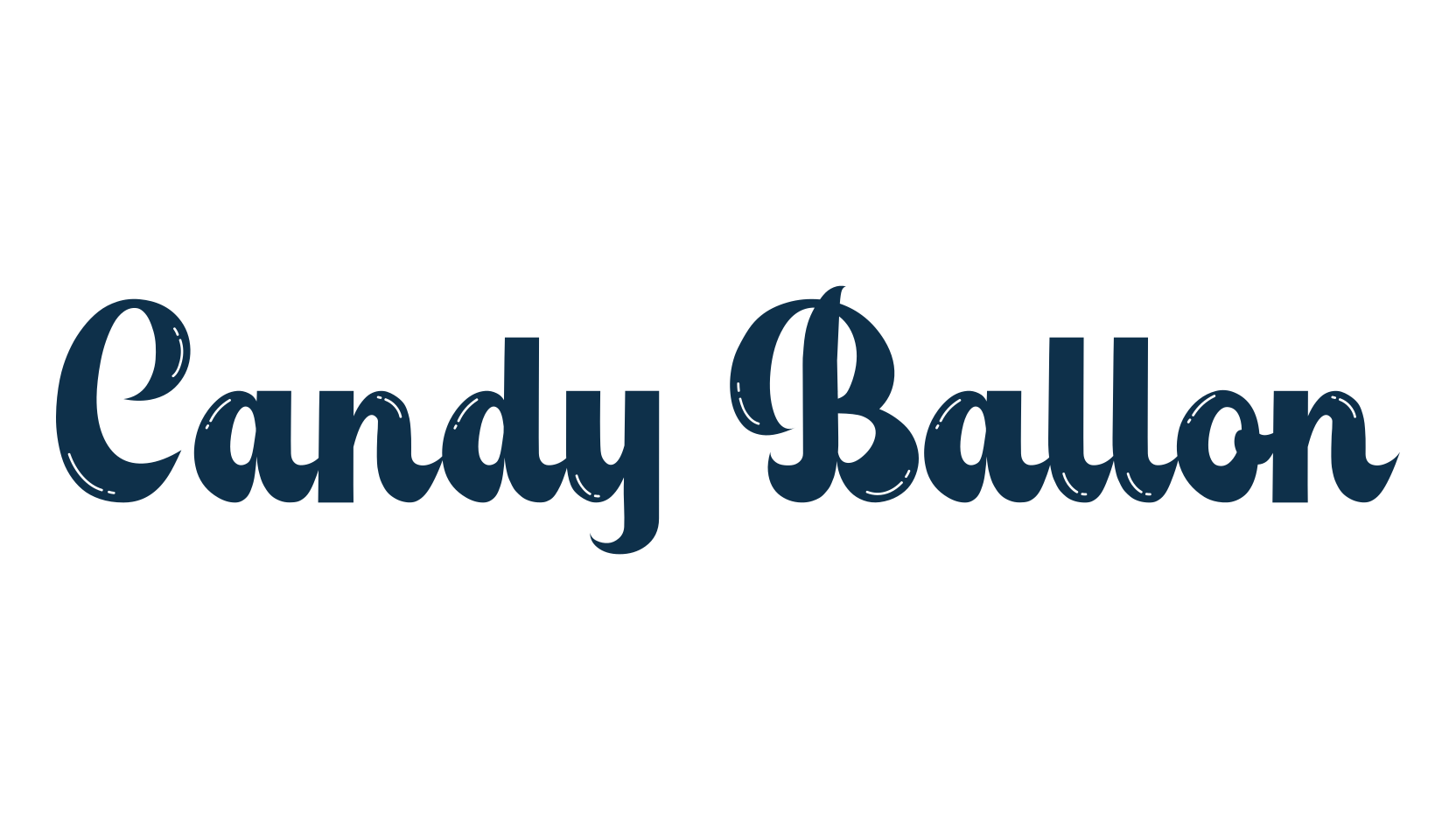 Candy Ballon, groovy font preview
