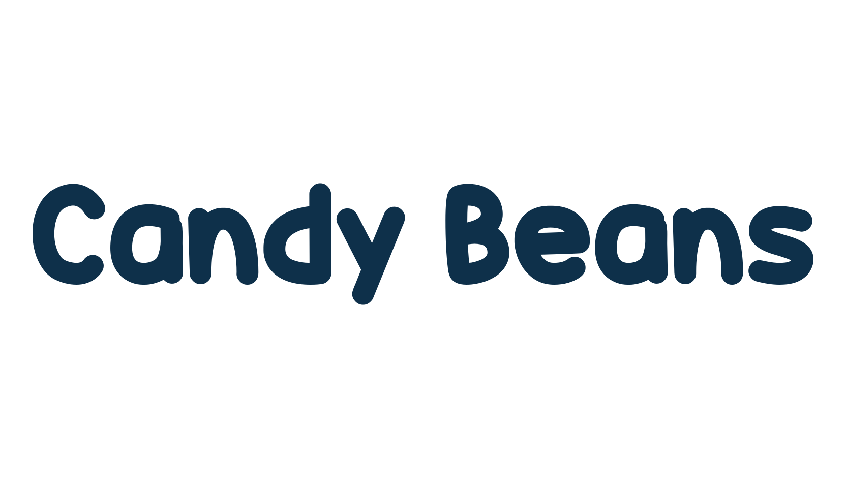 Candy Beans, cartoon font preview