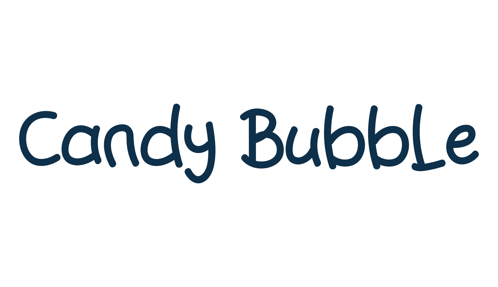 Candy Bubble, fancy various decorative script calligraphy font preview