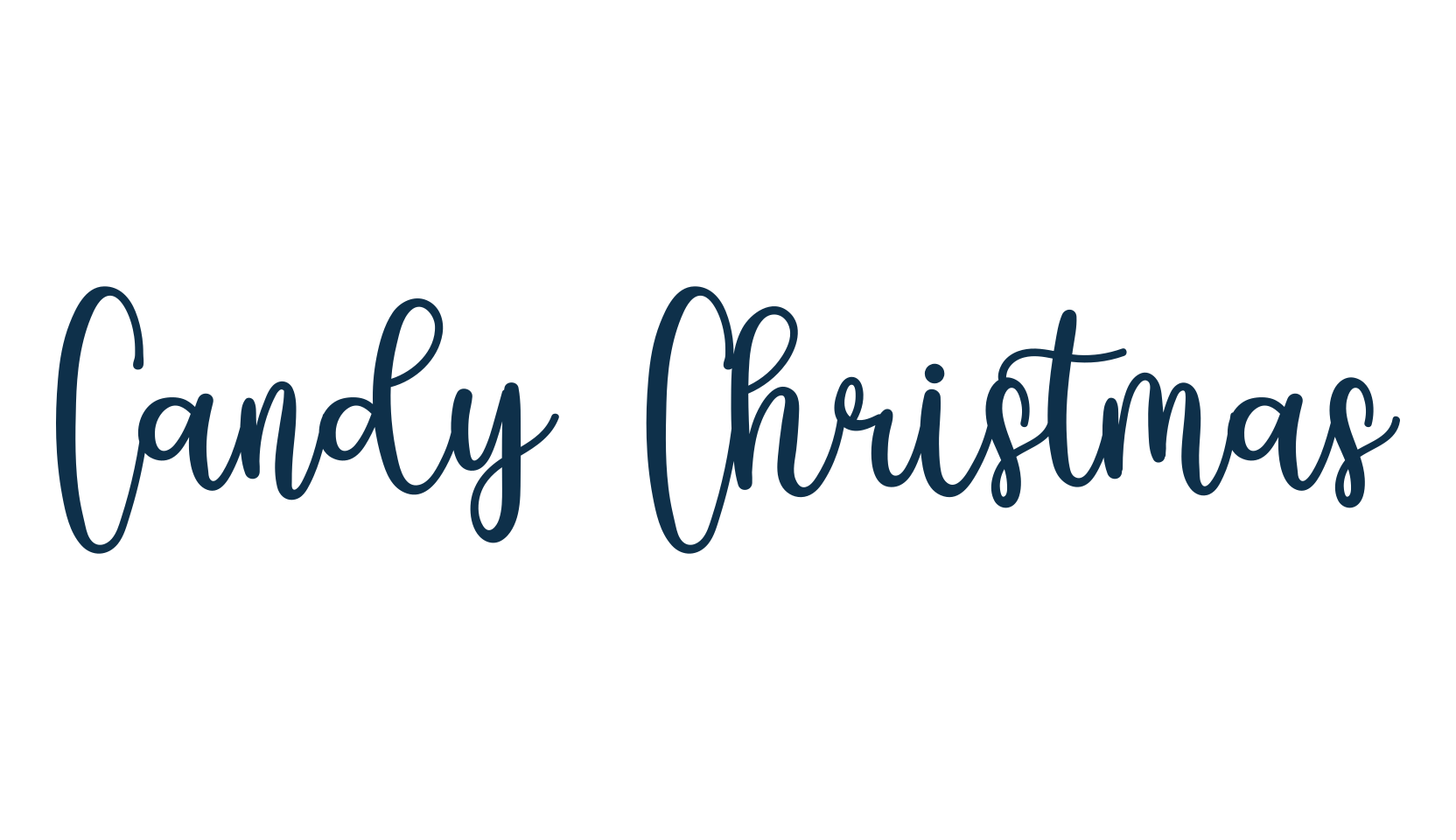 Candy Christmas, handwriting font preview