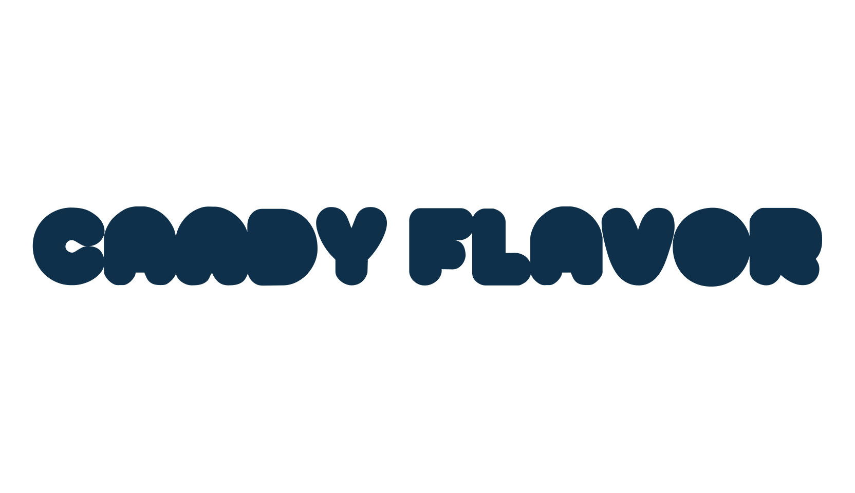 Candy Flavor, fancy groovy decorative font preview
