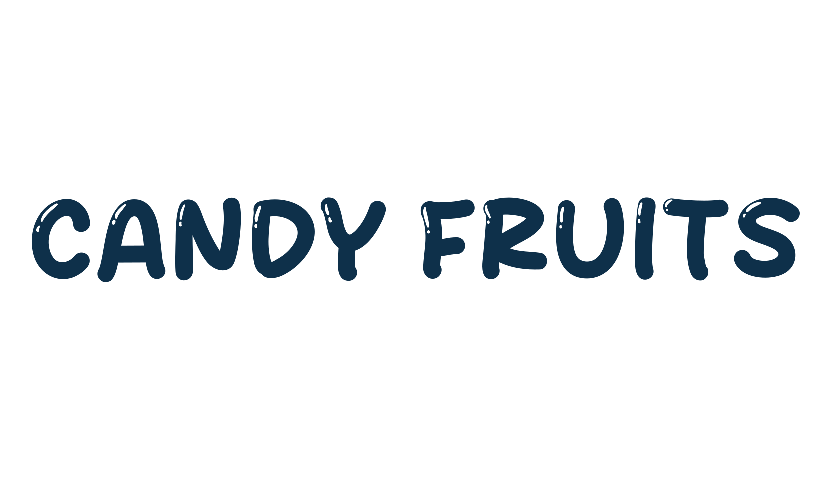 Candy Fruits, fancy cartoon decorative font preview