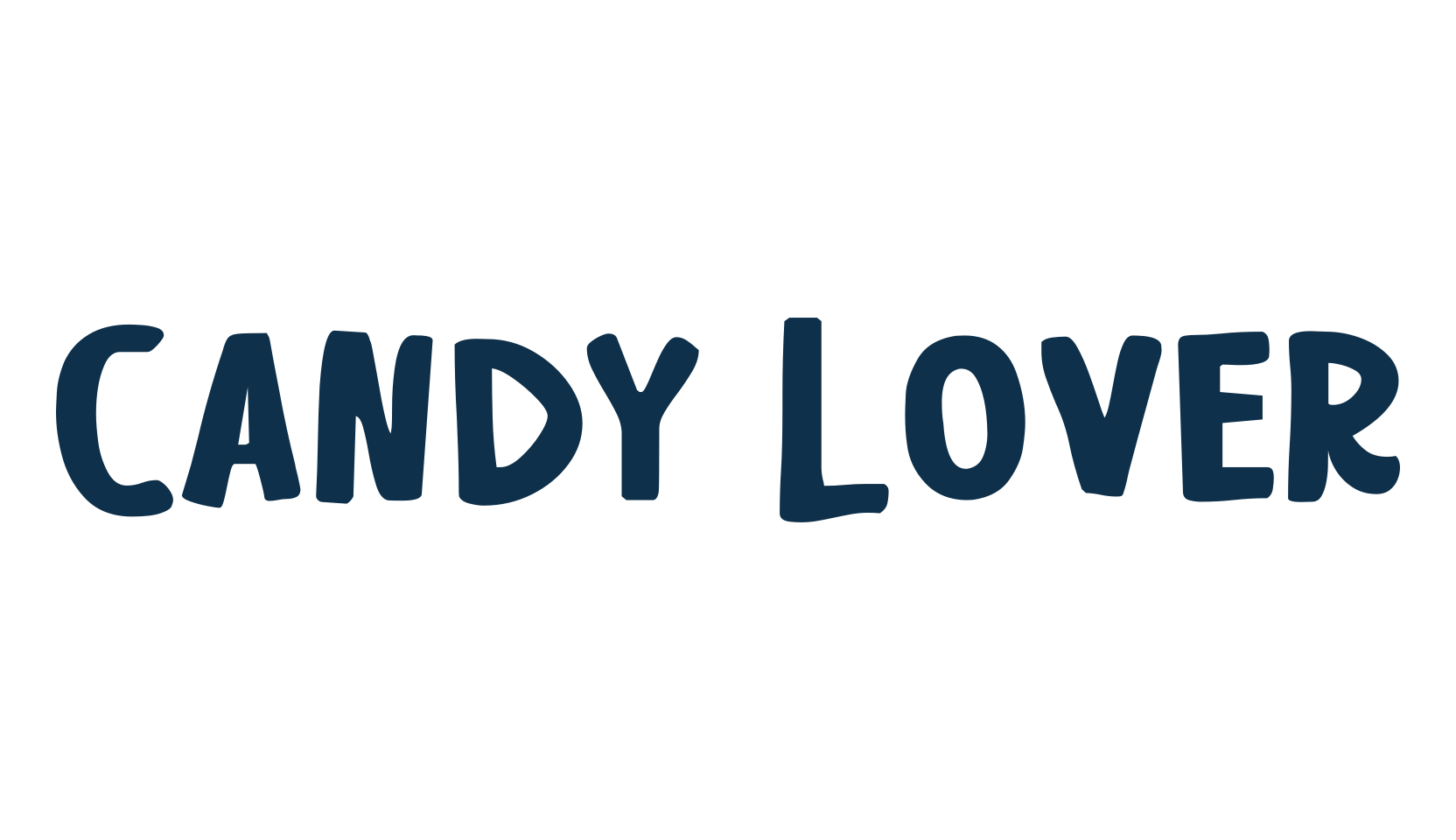 Candy Lover, cartoon font preview