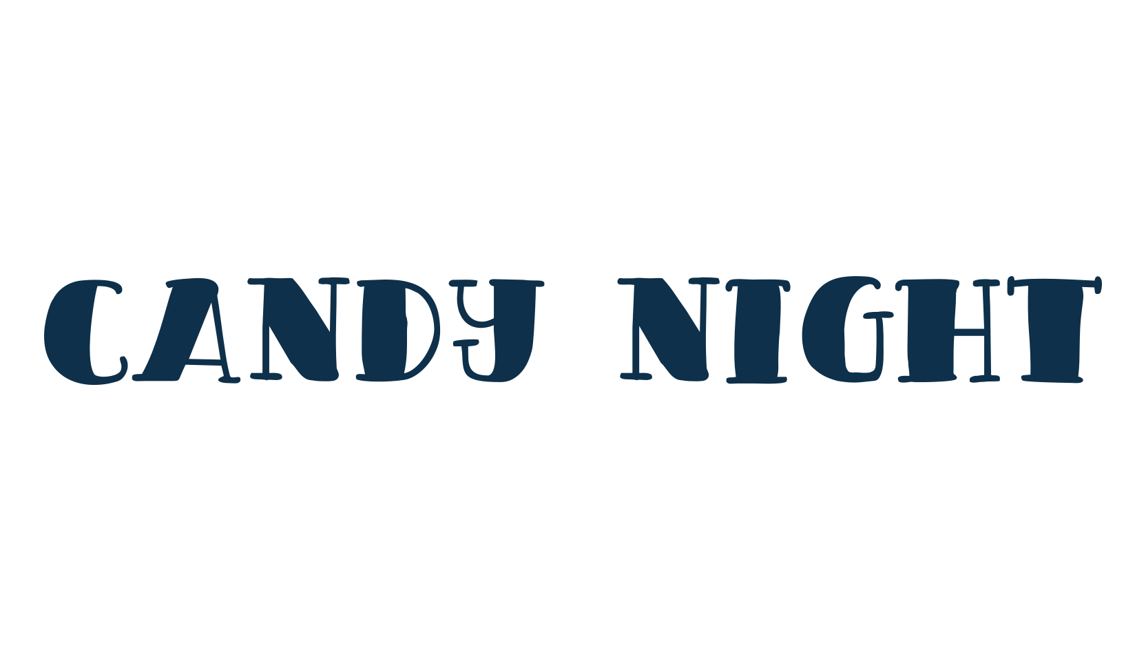 Candy Night, various font preview