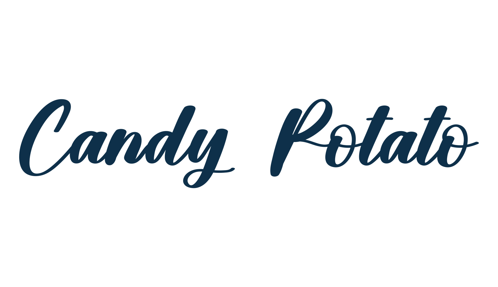 Candy Potato, fancy various decorative script calligraphy font preview