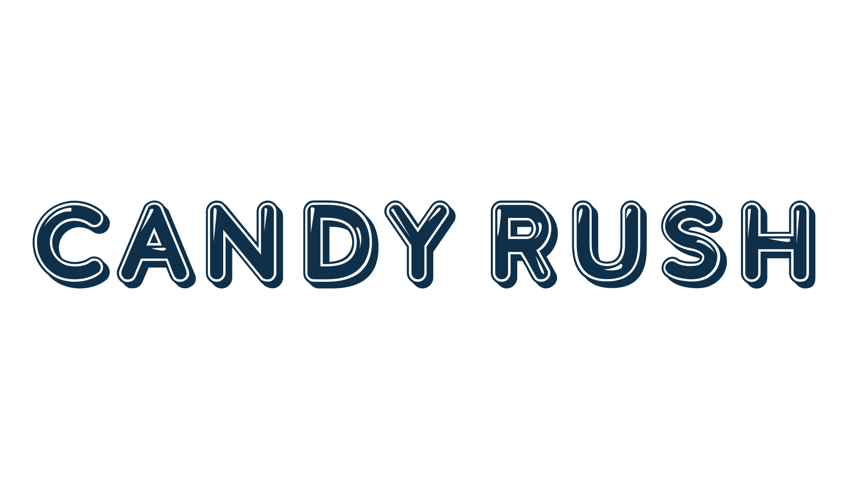 Candy Rush, fancy groovy decorative font preview