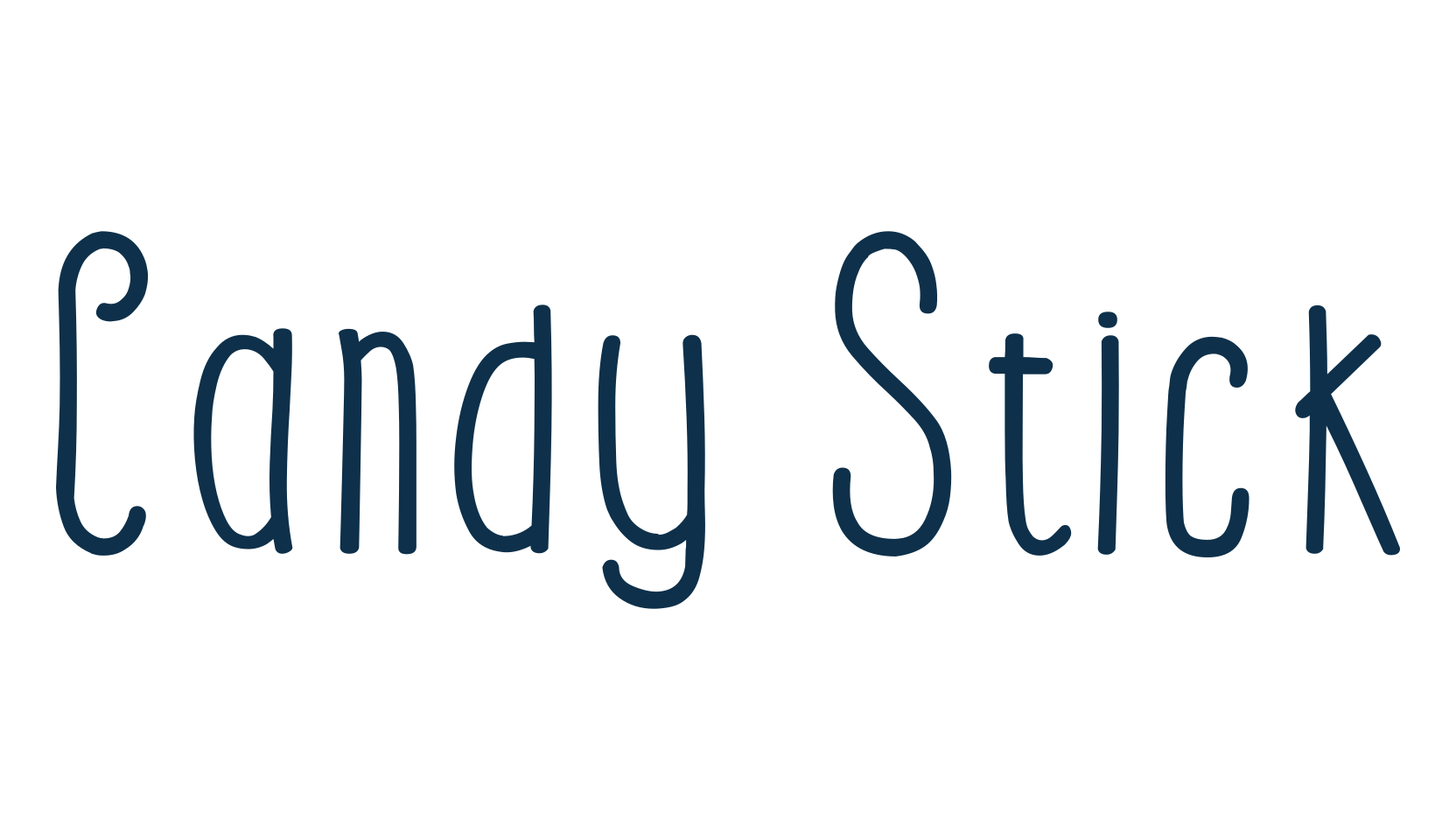 Candy Stick (candy-stick), various font preview