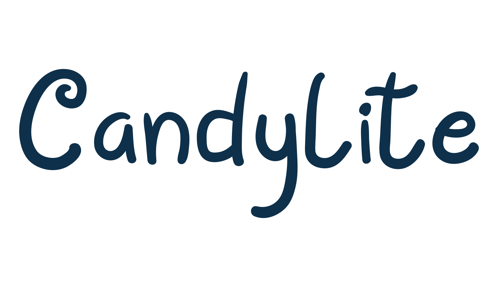 Candylite, handwriting font preview