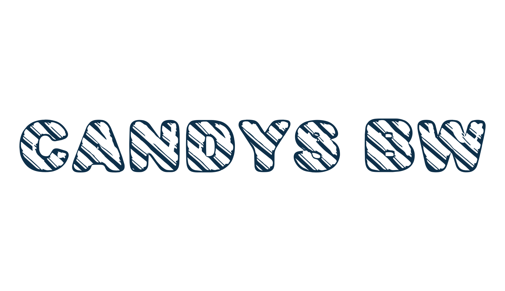 Candys BW, fancy decorative font preview
