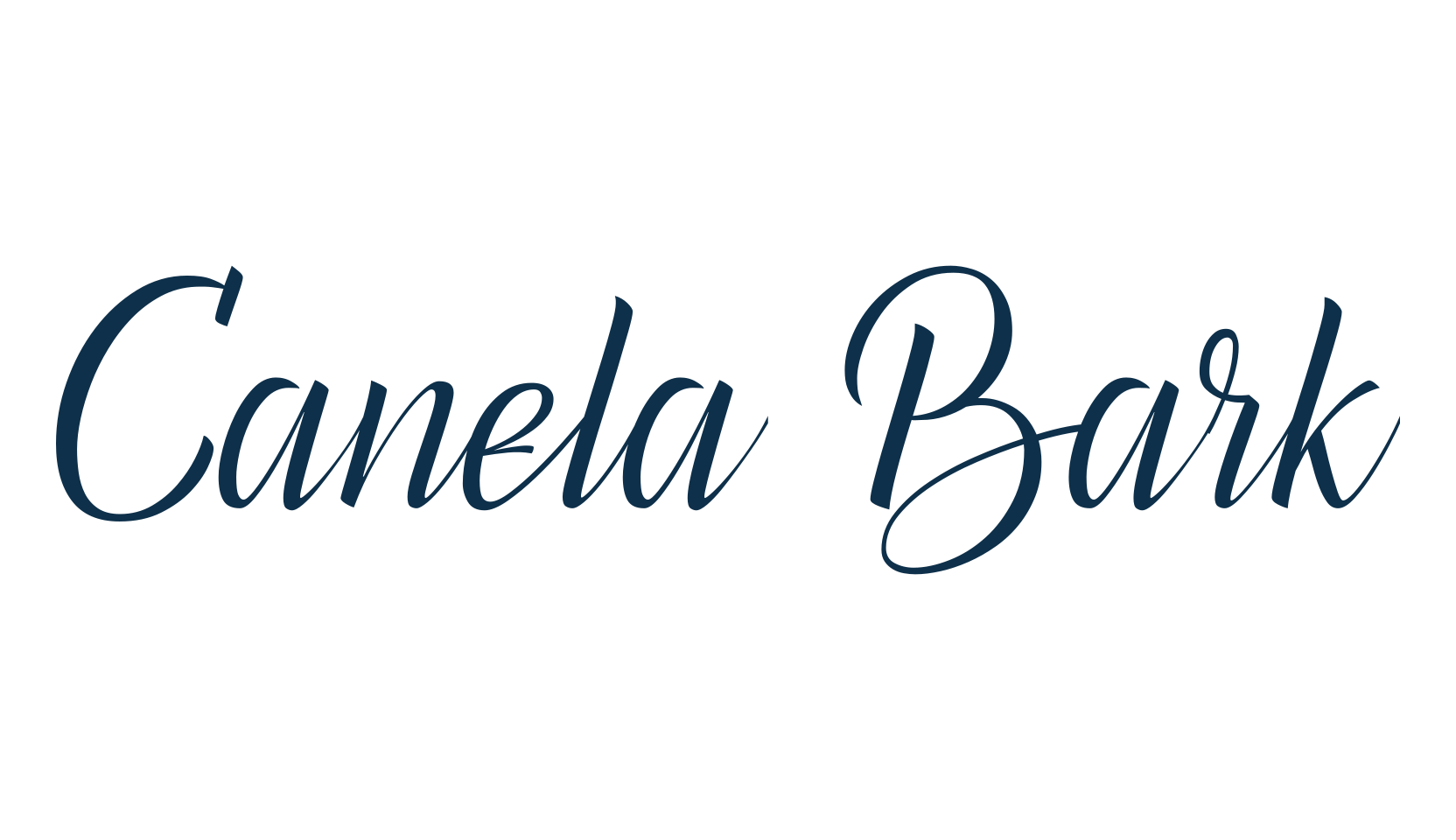 Canela Bark, calligraphy font preview